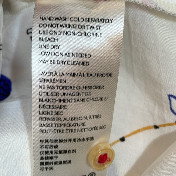 Anthropologie Maeve Marisol Ruffled Ski Blouse Top Size 2 EUC - Picture 9 of 12